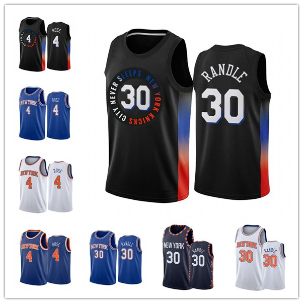

Derrick Rose Julius Randle New YorkKnicksMEN 2020-21 Black City basketball Jersey