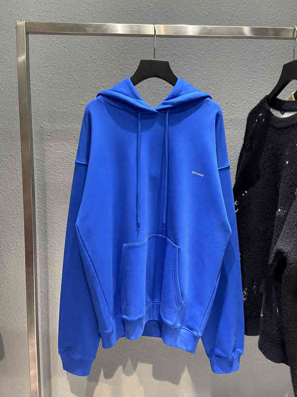 

Men's Hoodies & Sweatshirts Correct version b small letter printing net red same solid color Terry Hoodie QGFO, Blue