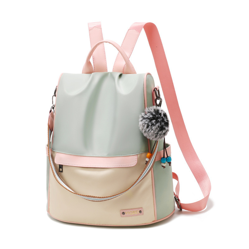 

women's backpack korean oxford women's bag canvas fashion versatile high-capacity travel anti-theft bag