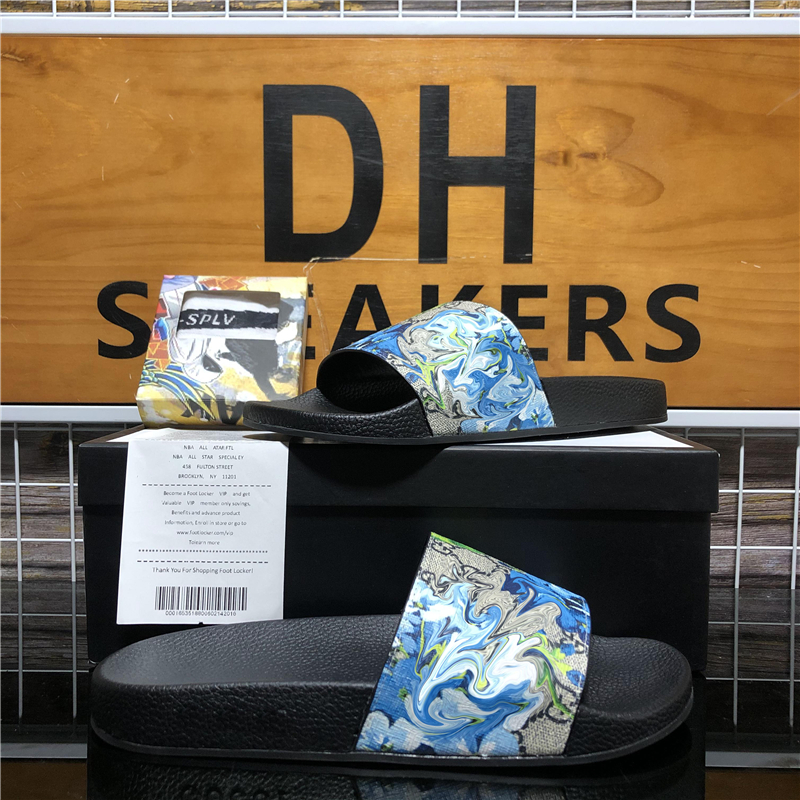 

Top Quality Men's Women's Rubber Designer Slippers Slides Sandals Shoes Summer Beach Outdoor Cool Slipper Fashion Wide Lady Household Slide Flat Flip Flops Size 36-45, Style 6