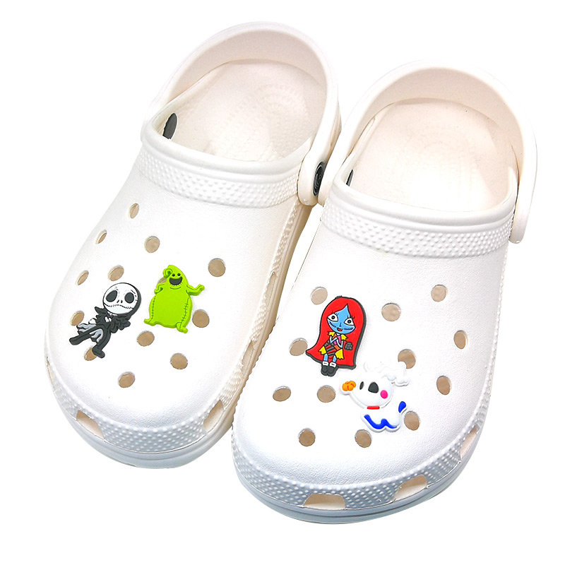 

moq=100pcs Halloween croc Charms Soft cute jack Pvc Shoe Charm Accessories Decorations custom JIBZ for clog shoes childrens gift