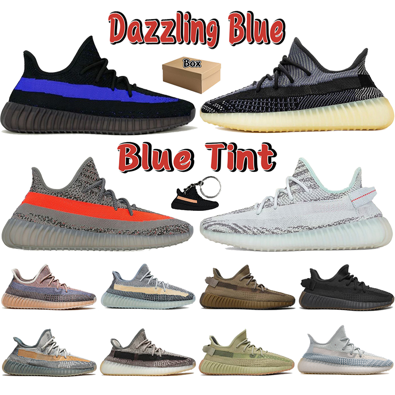 

With Box reflective Running Shoes Dazzling blue tint Beluga carbon earth cinder zyon fade flax tail light cloud white zebra top quality men women Designer Sneakers, Bubble wrap packaging