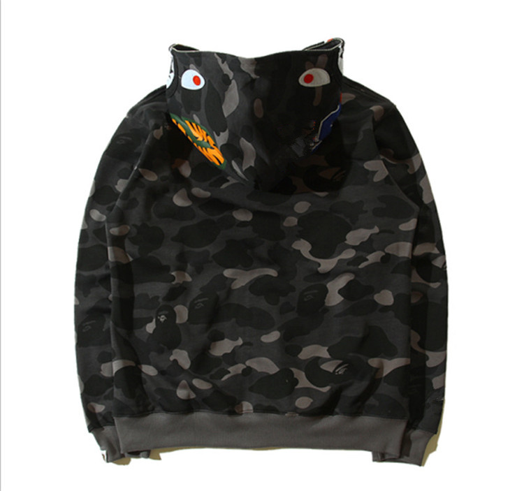 

Mens women Sportwear Coat Jogger Tracksuit Pullover Fleece Sweatshirt Crewneck Bird OVO Drake Black Hip Hop stusay Hoodie Men Shark mouth
