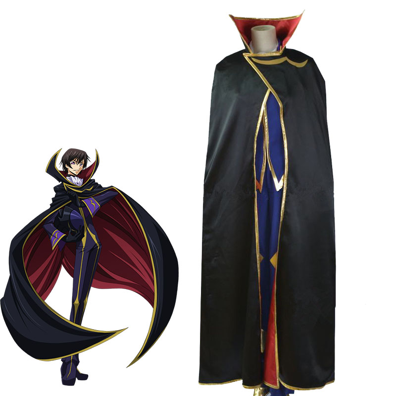 

Anime Costumes Code Geass Cosplay Lelouch of the Rebellion Zero Cosplay Purple Mens Costume Full Set With Wig
