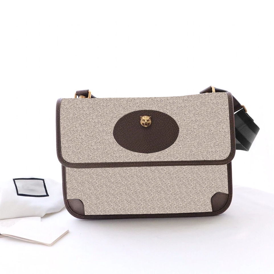 

2021cool! Crossbody tiger head waist bag fashion men and women retro classic printing one-shoulder portable postman