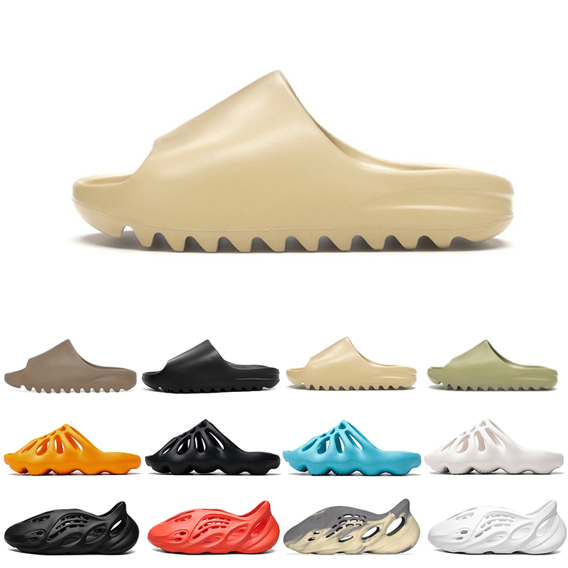 

2021 Slippers Foam Runner Bone Black Desert Sand Ararat women mens slides sandals sliders platform house Summer outdoor beach slipper 36-45