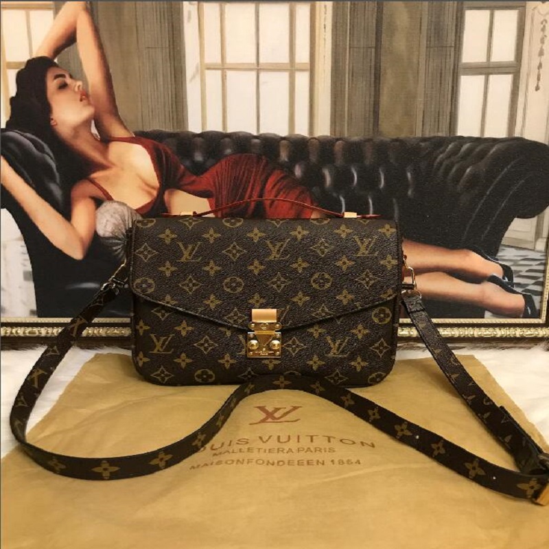 

2021 new printed one-shoulder messenger bag pu handbag