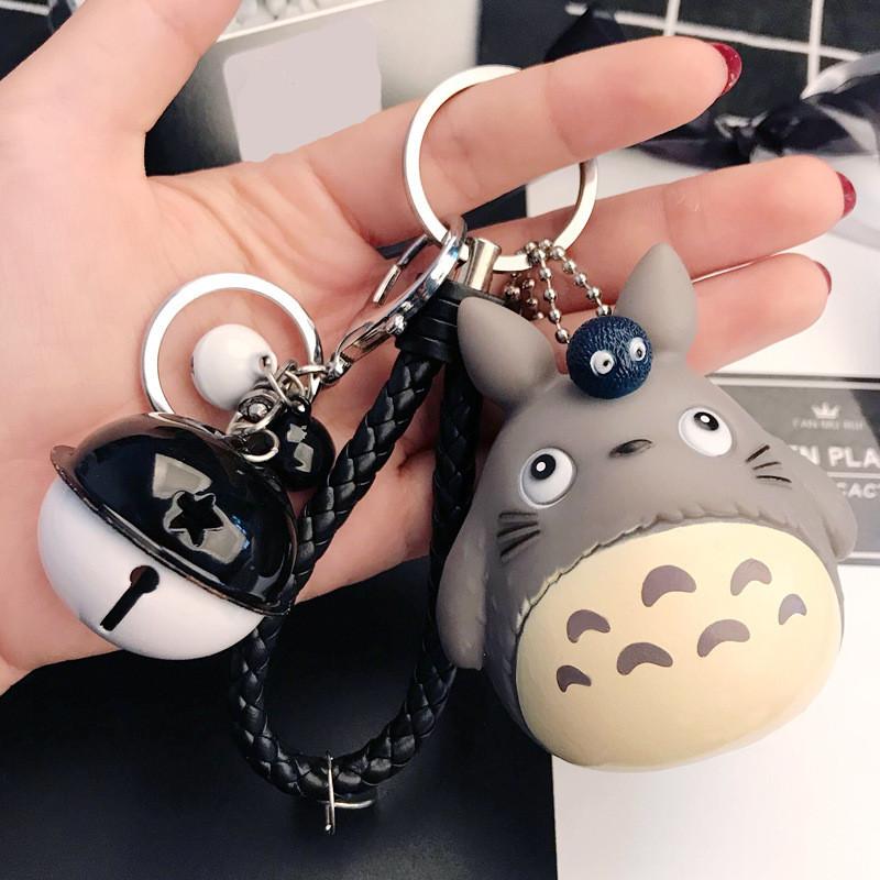 

Keychains Screaming Cute Kawaii Kitten Cat Key Chain Ring Anime Totoro Keychain Creative Trinket Charm Women Girl Kids Keyring