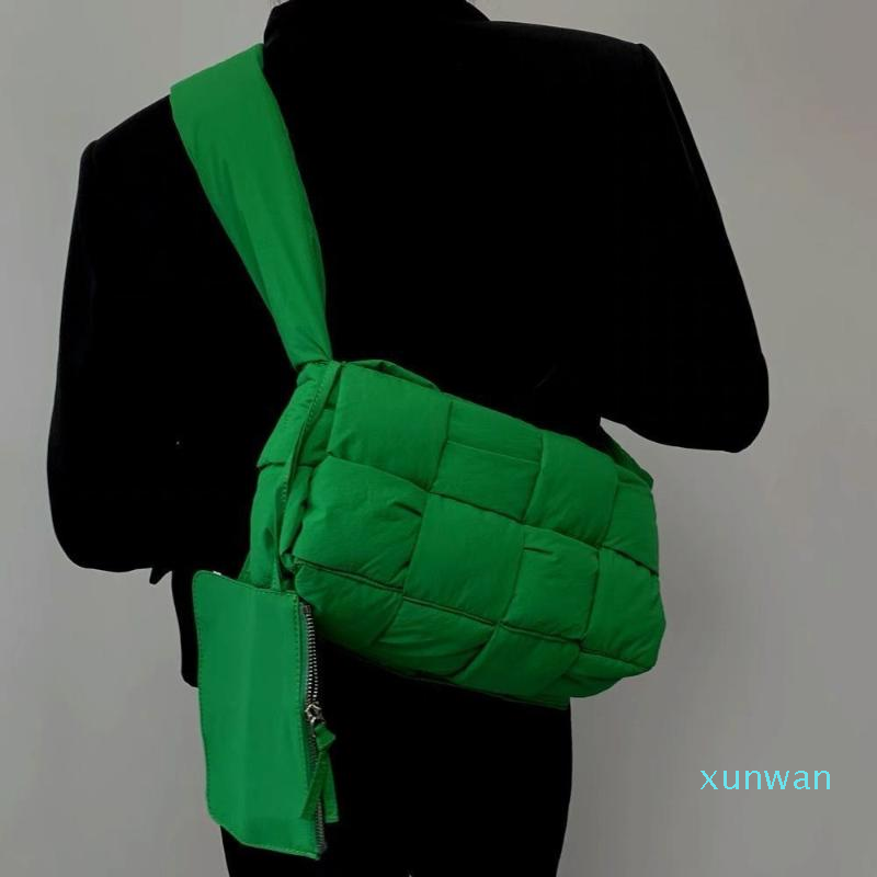 

Evening Bags Women Crossbody Chest Bag Lady Weave Leather Flap Adjustable Shoulder Messenger Female Simple Small Handbag Purse Waist, Style2 green