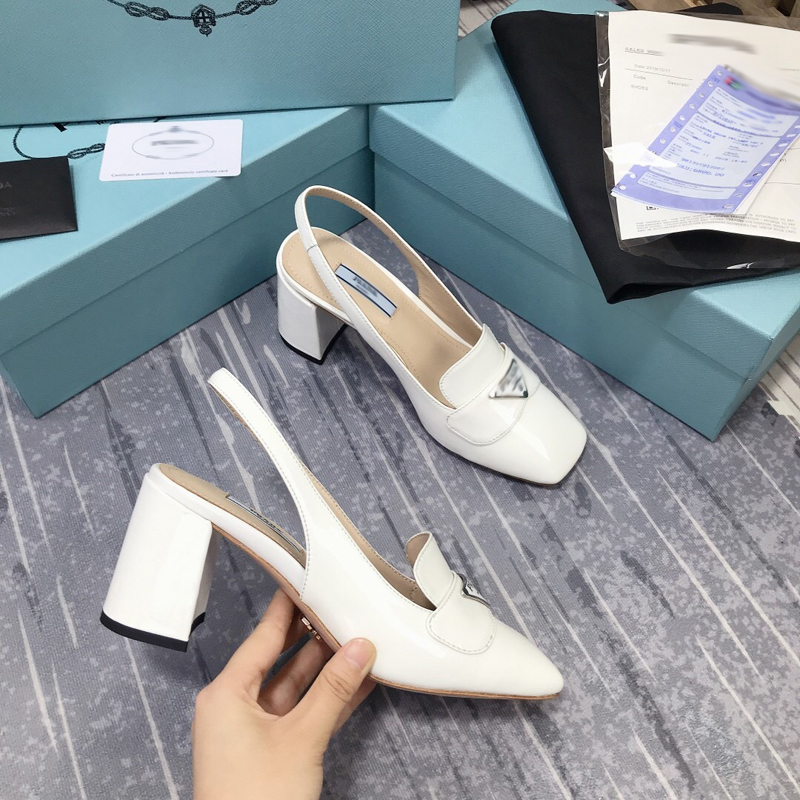 

2021 Good Quality Fashion Women Luxurys Designers Shoes Designer Sandals Womens Luxury High Heels Sandal Dress Shoess With Box Size 35-41 -G341, White