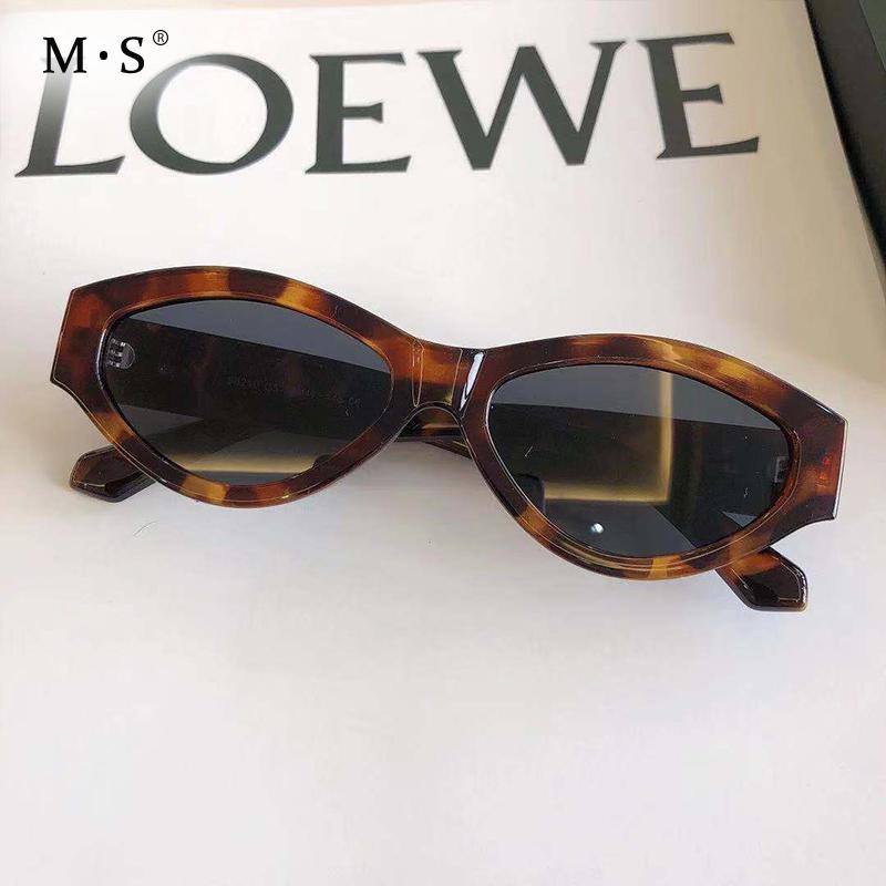 

Sunglasses MS 2021 Vintage Polarized Women Shades For Arrival Luxury Female Cat Eye, White;black