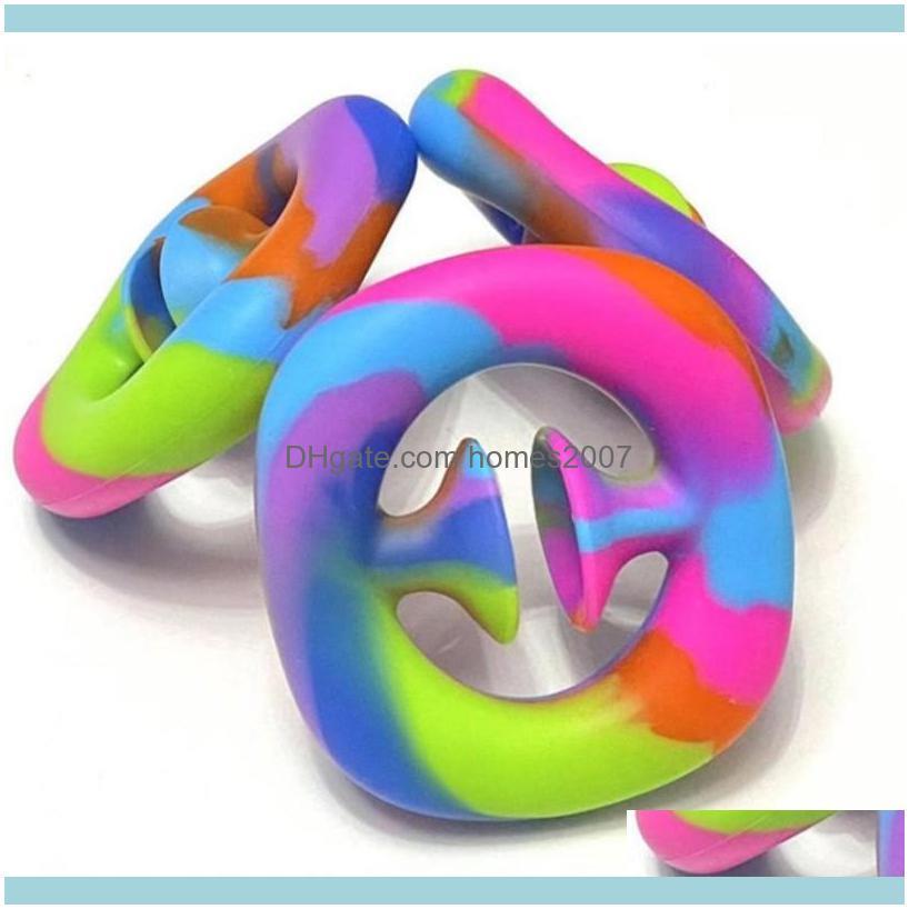 

Favor Event Festive Party Supplies Home & Gardenrainbow Fidget Grab Snap Squeeze Toy Hand Snappers Hands Strength Grip Grabs Squeezy Sensory