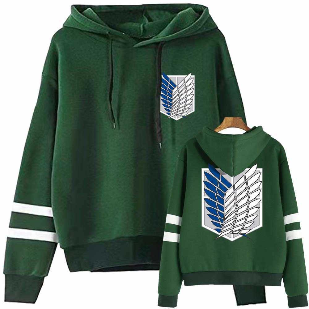 

Anime Attack on Titan AOT Levi Ackerman Uniform Printed Hoodies Hooded Sweatshirts Cozy Tops Pullovers Y0804, Black