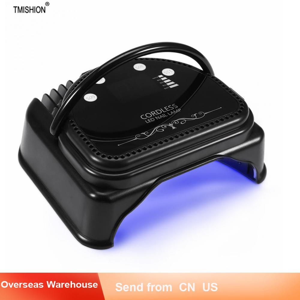 

64W UV LED Nail Lamp Dryer Cordless Gel Polish Lamp for Nails Art Tools Curing Manicure LED UV Nail Dryer Lamps L0407