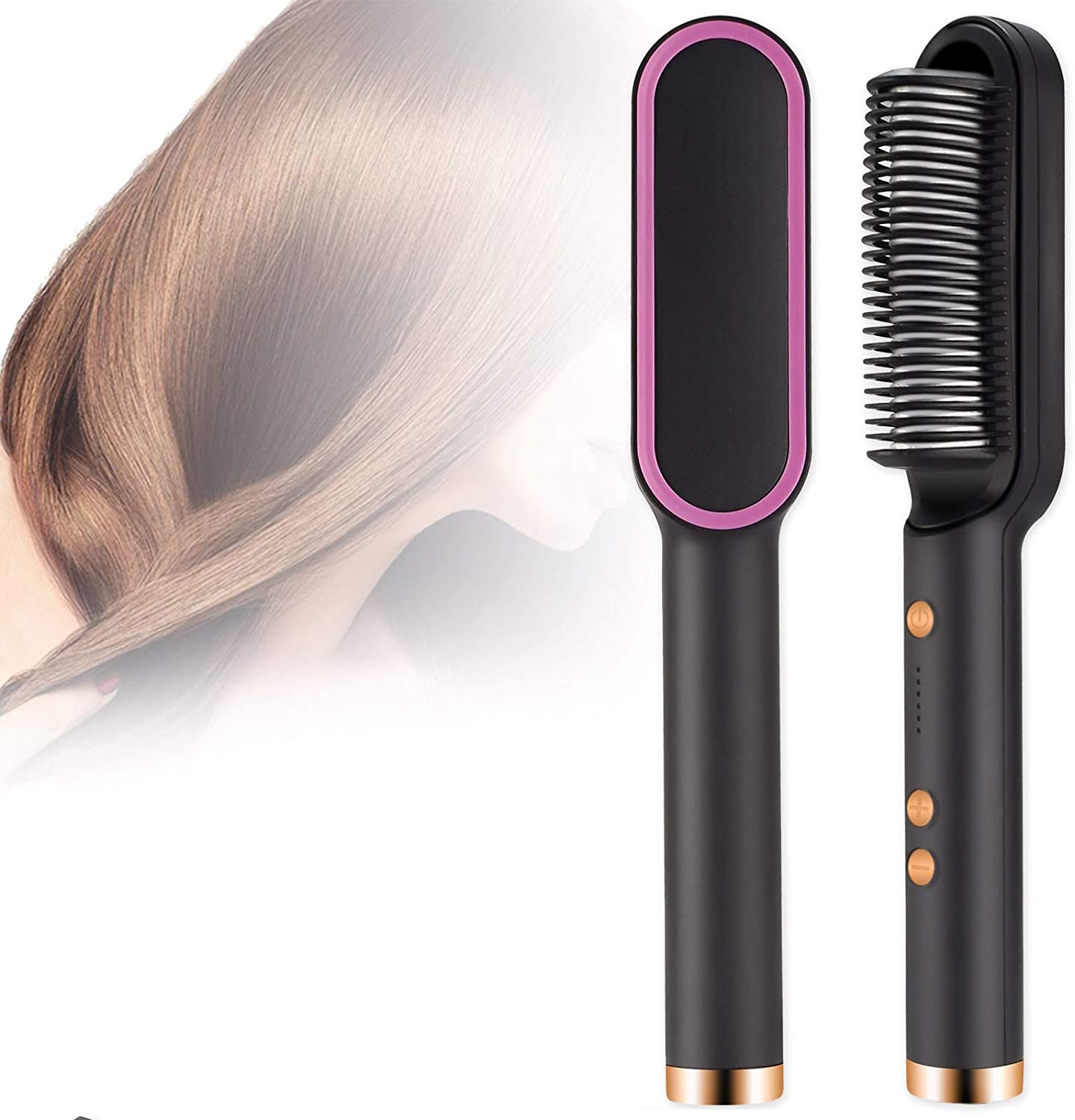 

Hair Straightener Smoothing iron Brush Beard Brush Straightener Irons Styler Heating Comb Ceramic Electric Straightening Comb