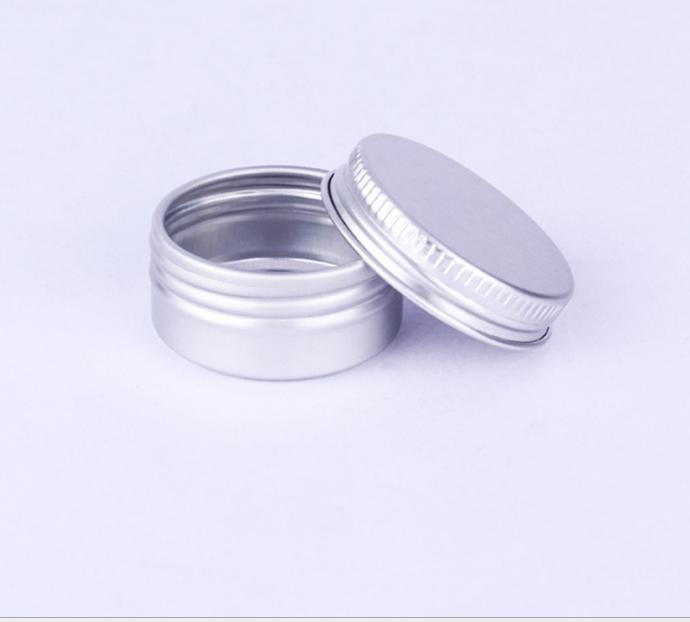 

5g 10g aluminium cream jars with screw lid,10ml aluminum tins, aluminum lip balm container 15g 20g
