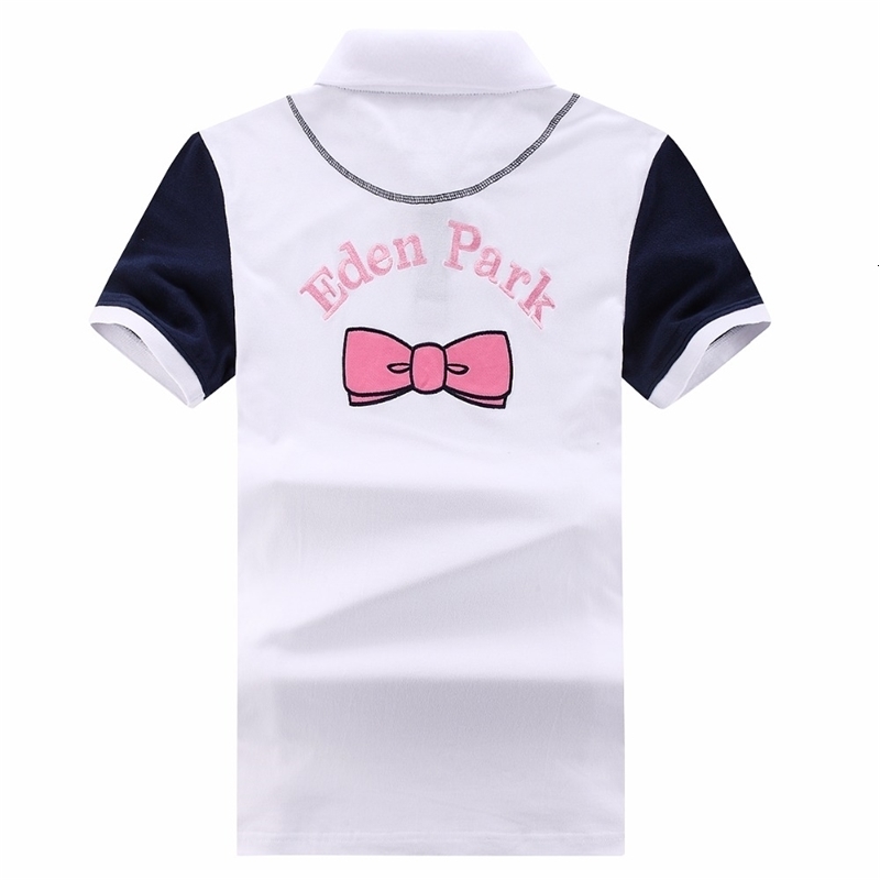 

france brand park summer short sleeve polo shirts man fashion letter embroidery eden casual men's polo shirts cotton tops 210406, White;black