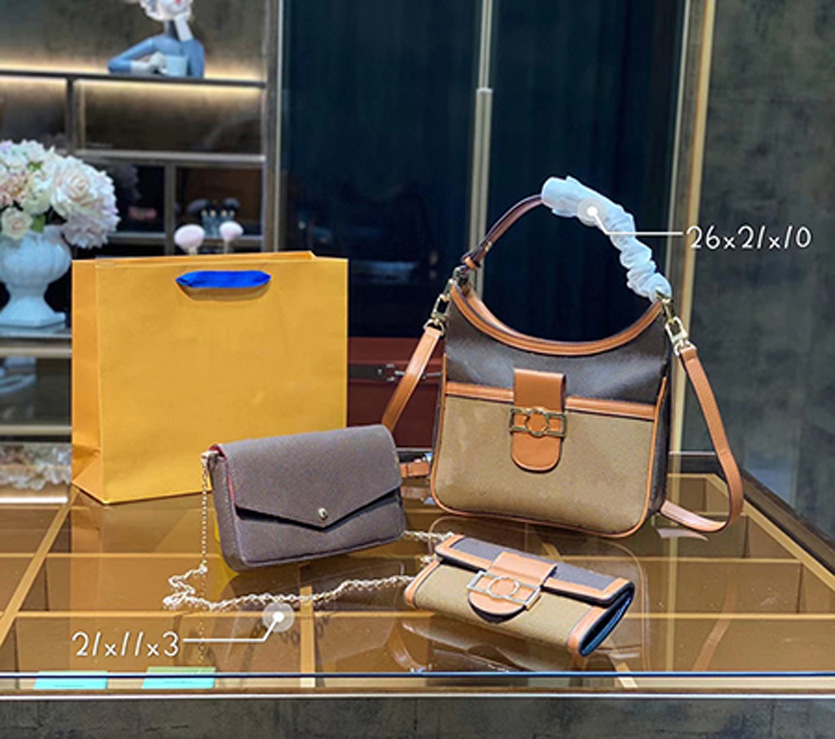 

3-piece set luxurys designers bag women handbag messenger oxidizing leather metis elegant shoulder shopping bags luxurious_bags 026, #original dust bag