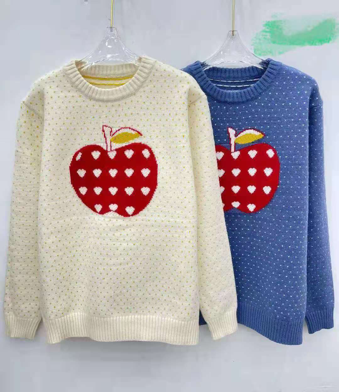 

Mens Sweaters Wools Long Sleves Knits Letters Pattern Embroidery Fashion Unisex Hoodies Sweatshirt Men Tops Knit Clothing Asian Size, Beige