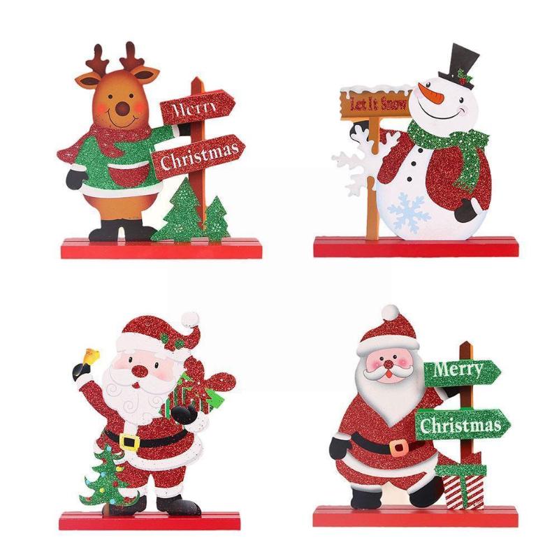 

Christmas Decorations Merry Wooden Santa Claus Decoration For Home Gifts Xmas Ornaments Desktop Decorate Year Chris C7C7