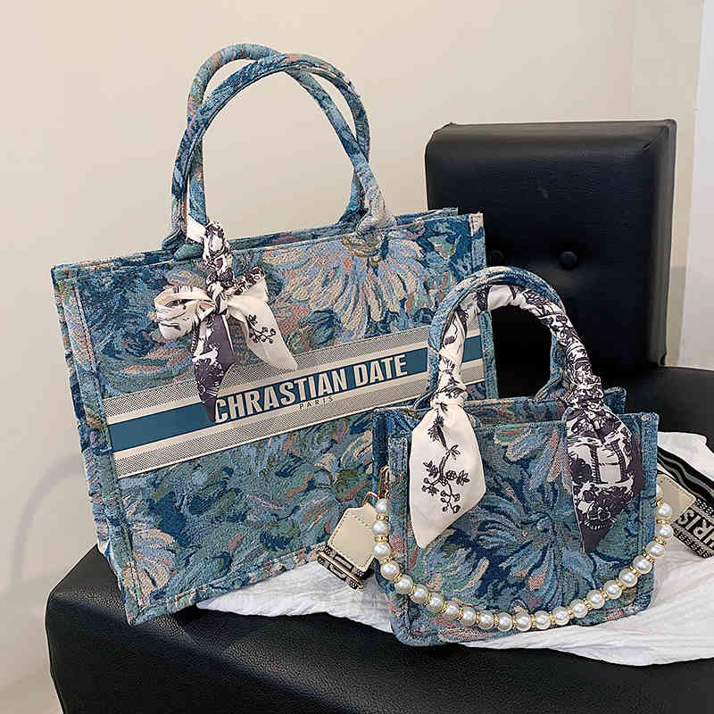 

Evening Bags Flores de luxo signer tote bolsa para mulher nova senhora moda tendências marca lenço seda ombro feminina UR9M