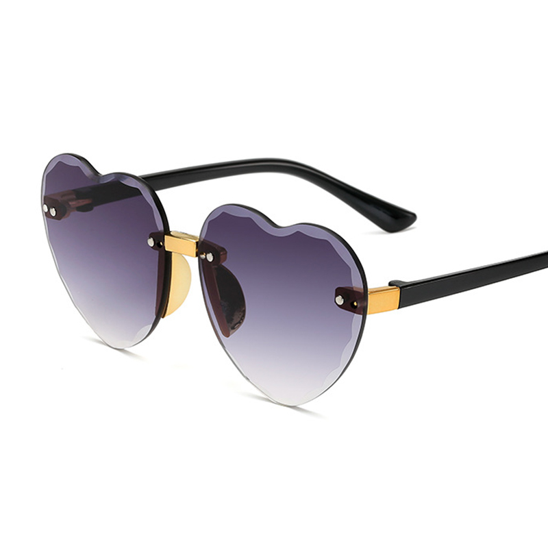 

Cute Heart Rimless Kids Sunglasses Children Shape Sun Glasses Boys Girls Travel Shades CE UV400 Protection Eyewear