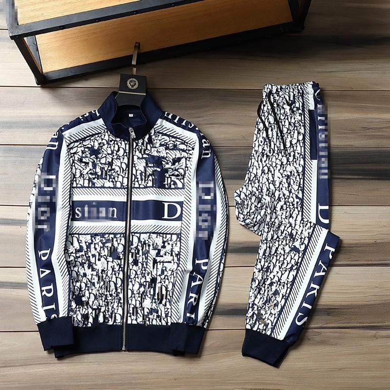 

Men Woemn Tracksuit Jackets Version Spring Autumn Unisex Tracksuits With Letters Side Embroidery Tops+Pants Casual Jacket Sport Suit Asian, Gray