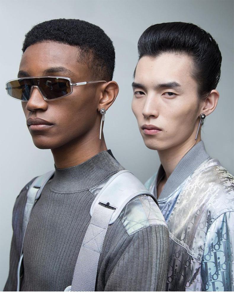 

Sunglasses Europe And The United States Modern Retro Flat-top All-in-one Model Runway Fashion Street