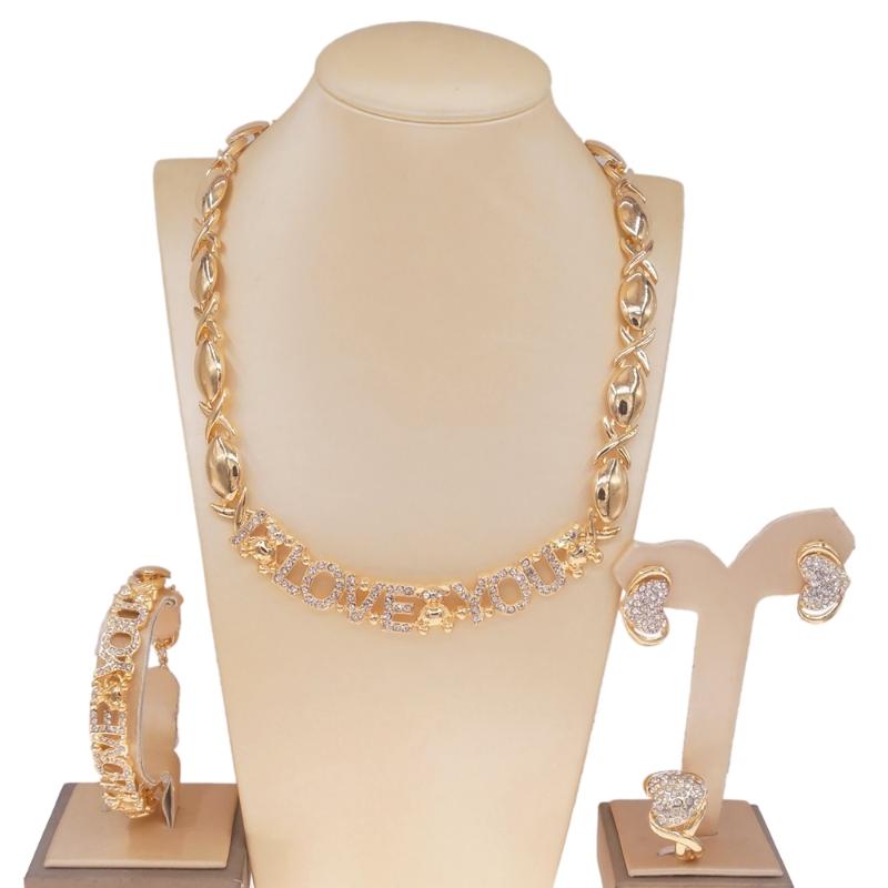 

Earrings & Necklace African Jewelry Set Sets For Women Dubai Bridal Rings Bracelet Gold Plated Bridesmaid Gift Accessories, Silver