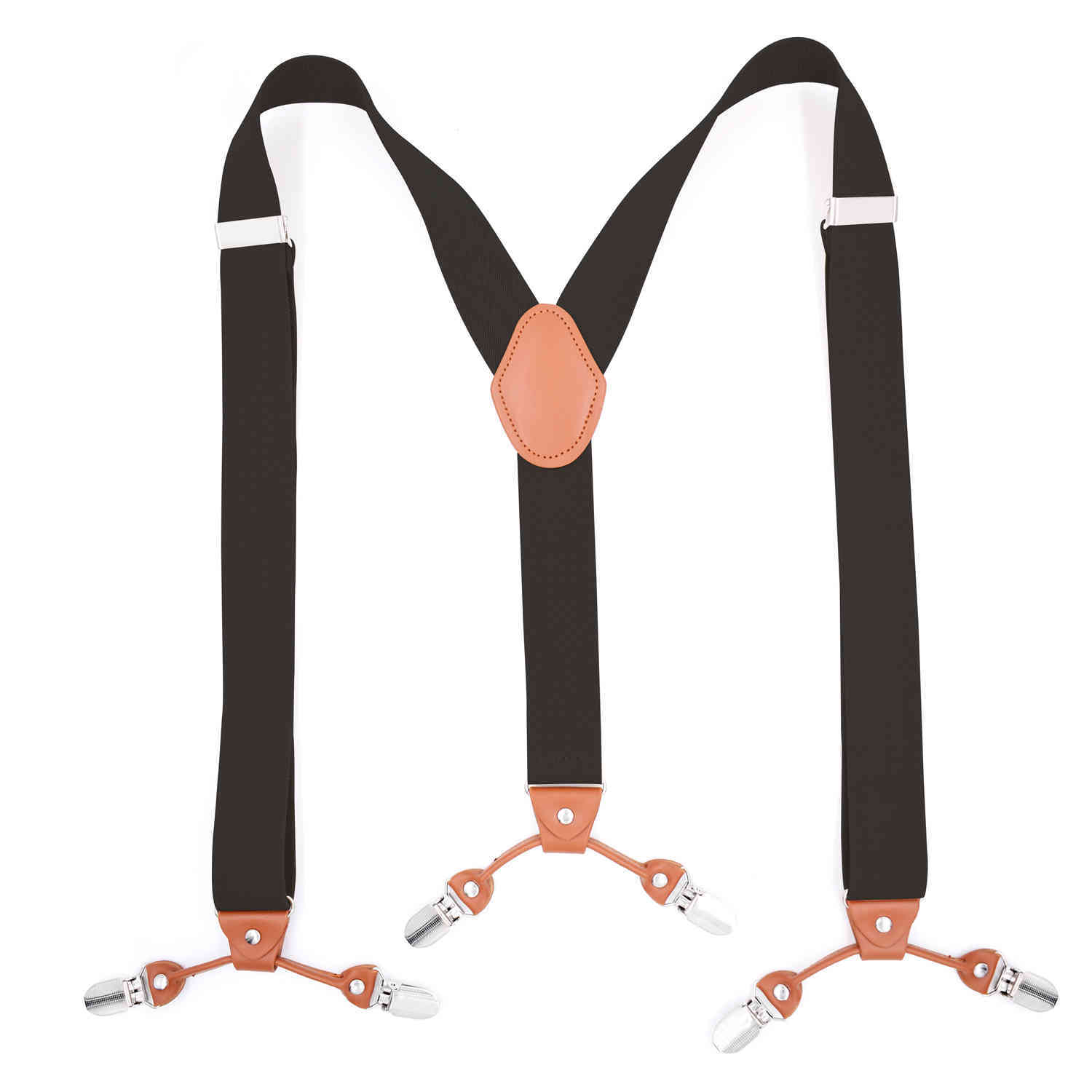 

Heavy Duty Suspenders for Men 35cm Wide Y-Back with 6 Metal Clips Adjustable Elastic Trouser Braces Straps Father Husband Gifts