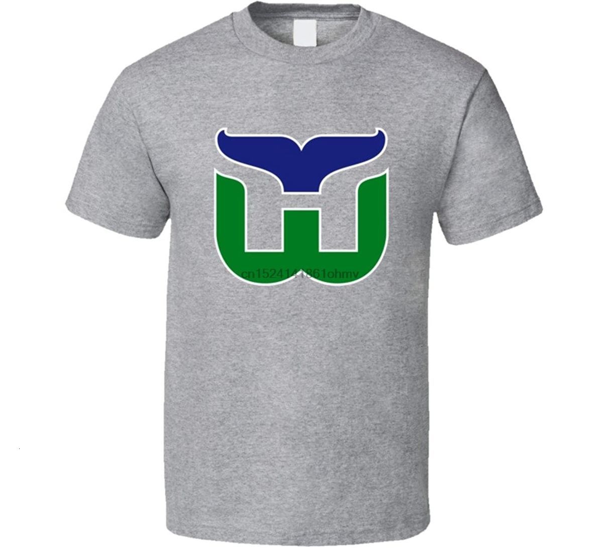 

Hartford Whalers Retro Hockey Old School t Shirt, Black