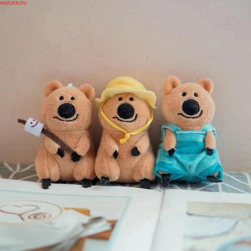 

Keychains Korean Creativity Cute Koala Doll Plush Keychain Pendant Accessories Keyring Card Wallet Bag Key Chain Holder Women Fashion Gift