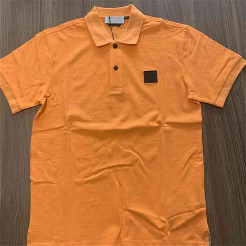 

Men's Polos leisure time Summer comfortable Simple embroidery Solid polo shirt Fashion brand couple short sleeve GV1J, Black