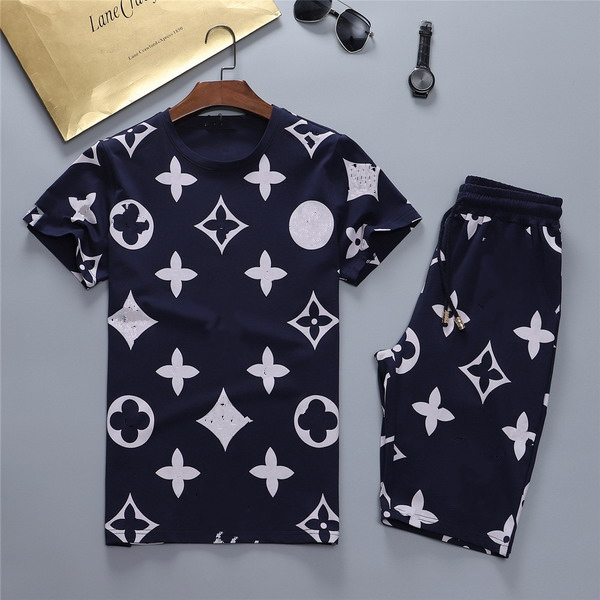 

casual wear high quality 2021 mens tracksuit Print Tracksuits T Shirts Pants Suit Summer Beach Tops Shorts Sports Sets Men Outdoor Jopping Sportswear, Gray