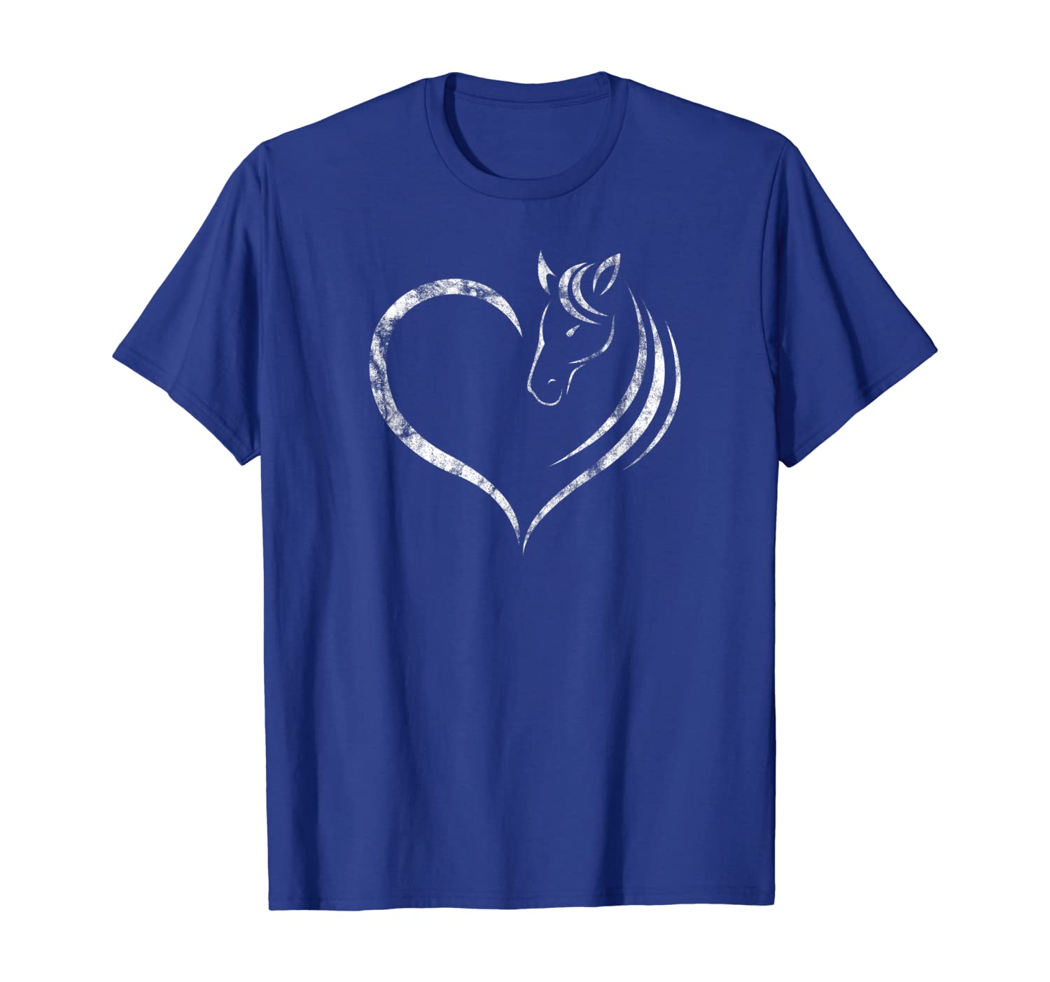 

Cute Horse Lover Outfit Gift for Women Girls Heart and Horse T-Shirt, White;black