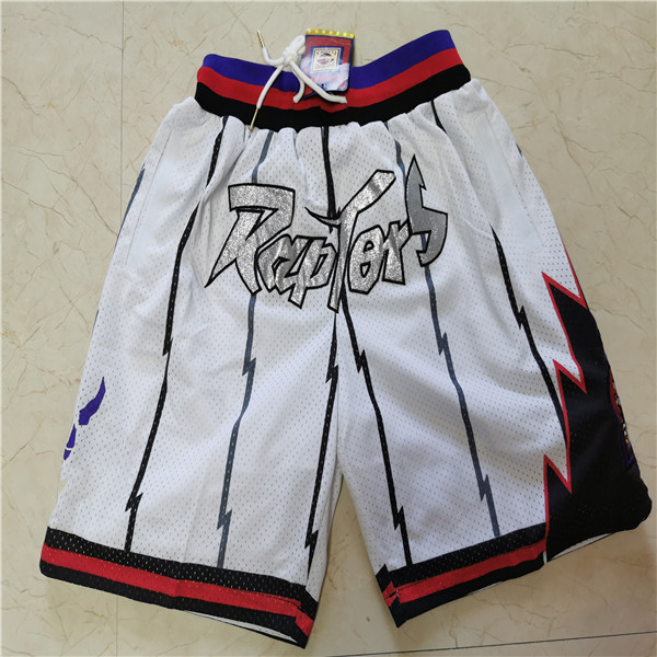 

TorontoRaptorsBasketball Short Mens Just Don College Pascal 43 Siakam Kyle 7 lowry 23 VanVleet Shorts 2021 Edition City White, Black