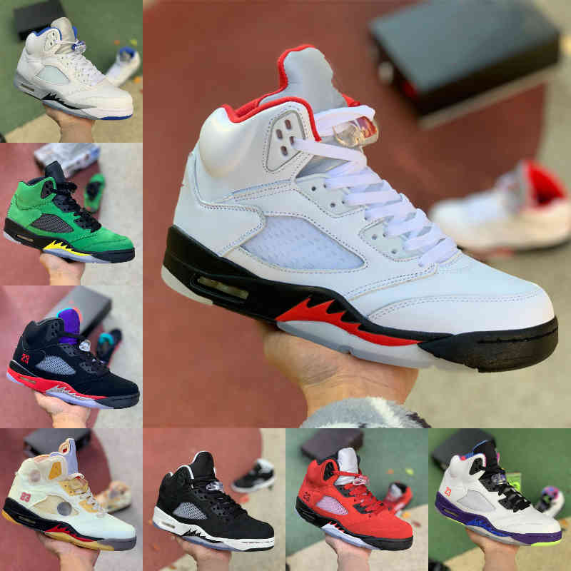 

Top Quality What The 5 5s Basketball Shoes Mens Hyper Royal White Cement Olympic Bred Raging Bull Red Stealth 2.0 FIRE RED 2020 Alternate Bel Airs Trainer Sneakers, All white