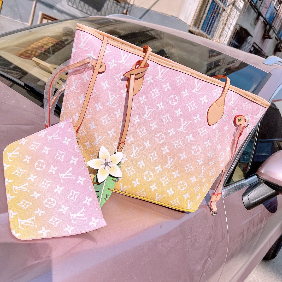 

Top LV Louis Vitton Gradient 2pcs Shoulder Bags Onthego Designers Purses Women's Fashion Messenger Shopping Bag Cross Body Vutt