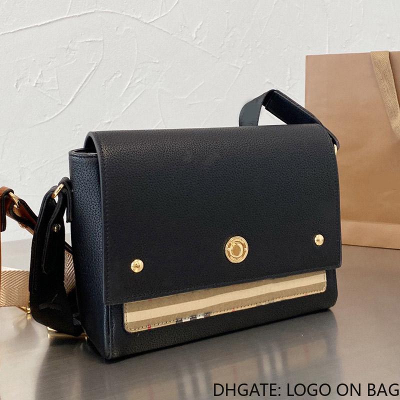 

women luxurys designers Crossbody Shoulder Bag Woman Handbag Purse Fashion Patchwork Plaid Messenger Bags Interior Pocket Leather Adjustable Strap High Quality, Black