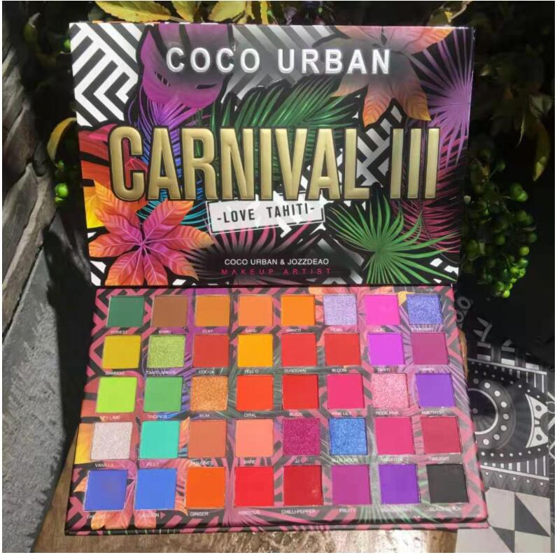

COCO & JOZZDEAO Makeup Artist Eyeshadow Palette, CARNIVAL III Love Tahiti 40 Colors Kyshadow, High Pigmented - Rainbow Matte Shimmer Glitter Eye Shadow, Customize