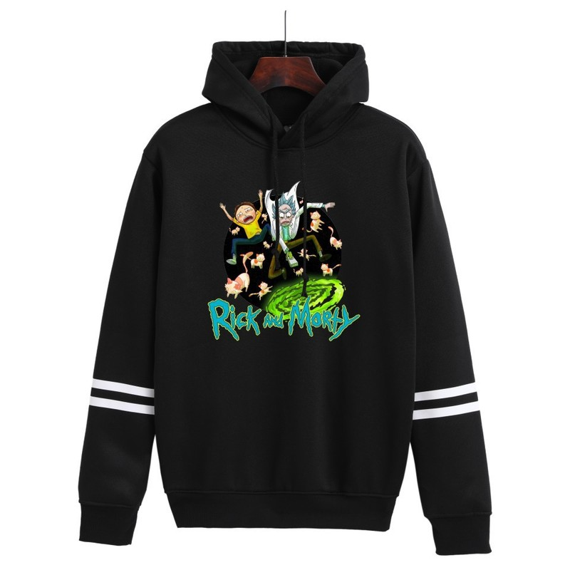 Joyeux pull anime rick personnalisé puure pull confortable mode vêtements de sport à manches longues de coton pur coton pure populaire
