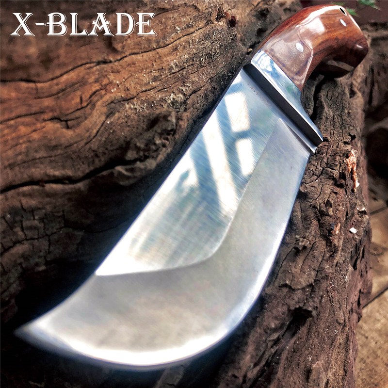 

High Quality Tactical Fixed Blade Knife Wood Handle Military Fighting Bowie Knife Outdoor Camping Hiking Hunting Survival Knives