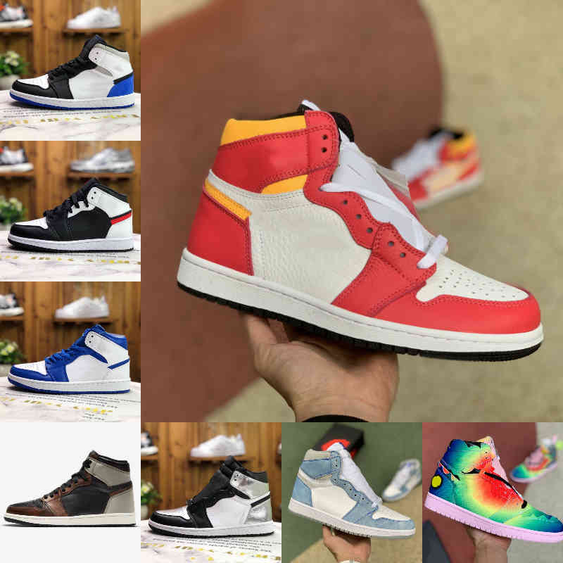 

2021 Men Women 1 1s Basketball Shoes DARK MOCHA Tie Dye RACER BLUE Pine Green OG Bio Hack Light Fusion Red HYPER ROYAL SIGNAL BLUE UNIVERSIT