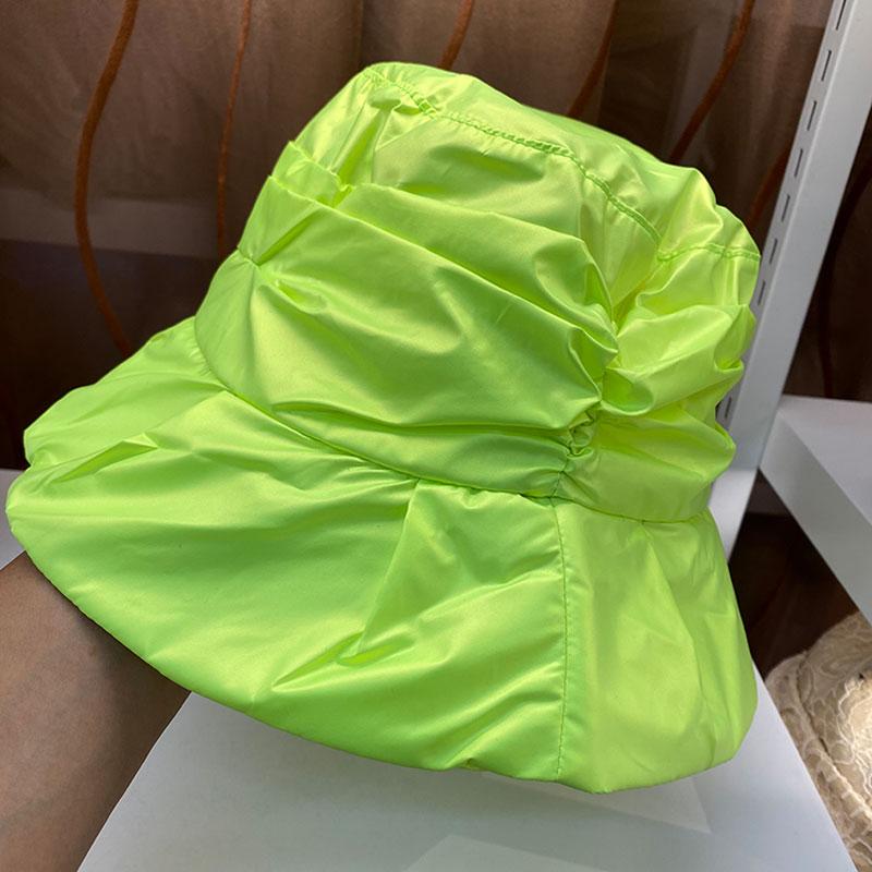 

Unisex Color Bucket Hat Women Summer Sunscreen Panama Men Sunbonnet Fedora Outdoor Fisherman Beach Cap Harajuku Cape Wide Brim Hats, White