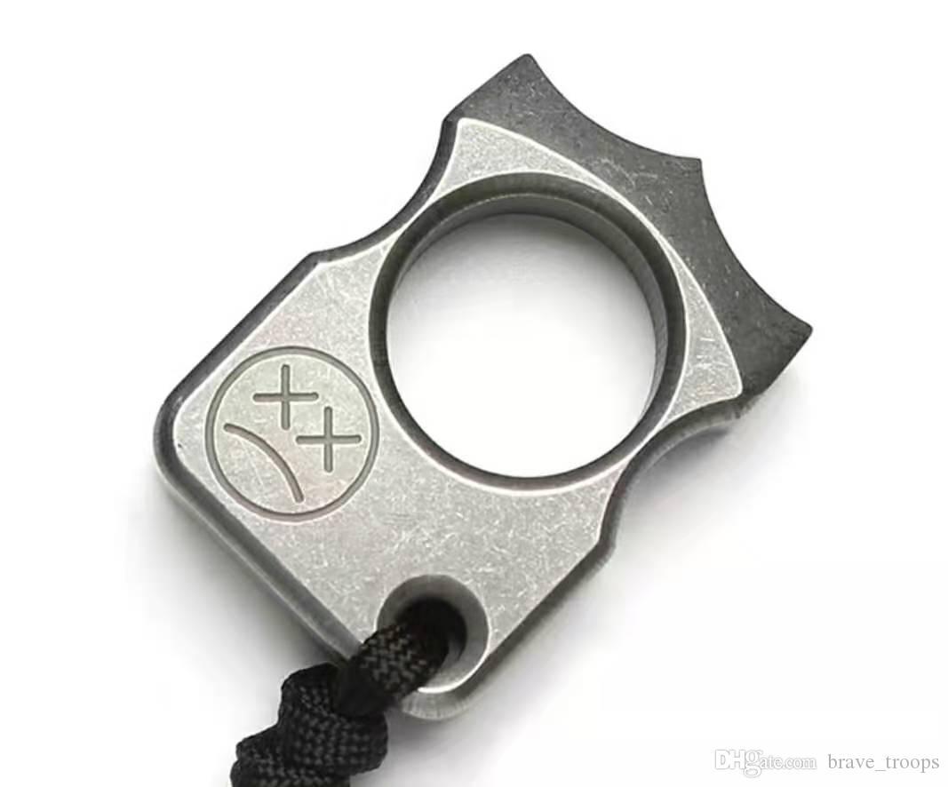 

Frankart Andy Sfk Single Finger Ring Tc4 Titanium Self Defense Punch Daggers Outdoor Buckle Survival Pocket Edc Knuck Knuckles Multi Tools