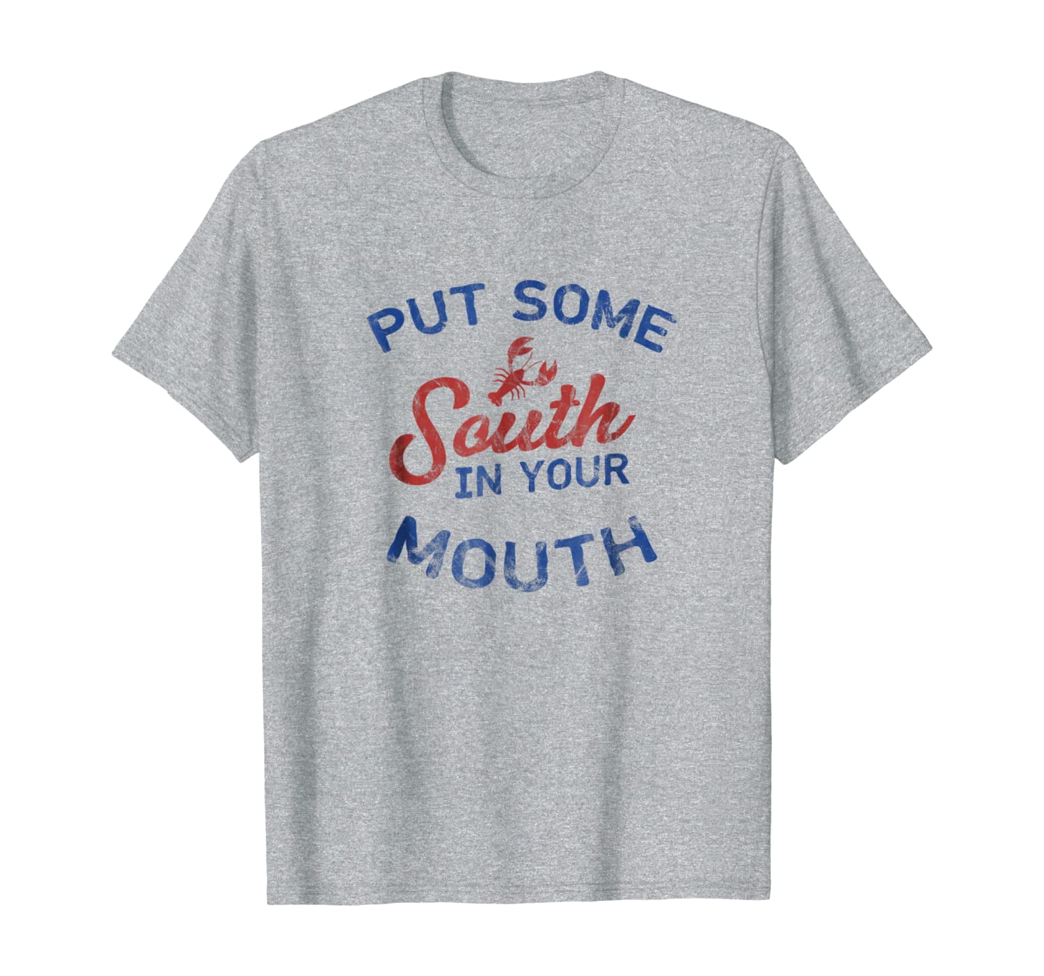 

put some south in your mouth fun louisiana crawfish shirt b, White;black