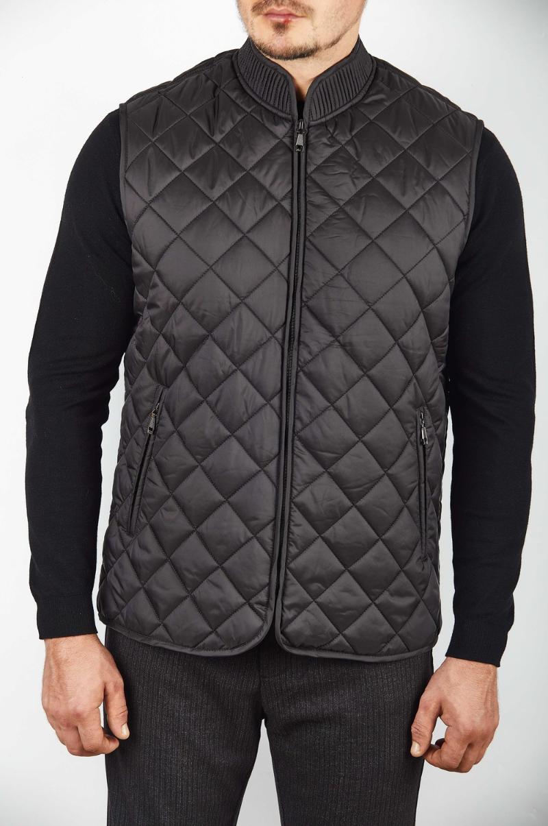 

Men's Vests Vest Men 2022 Lunching Autumn And Winter Fashion Geometric Pattern High Fabric Freely Male Garment, Black