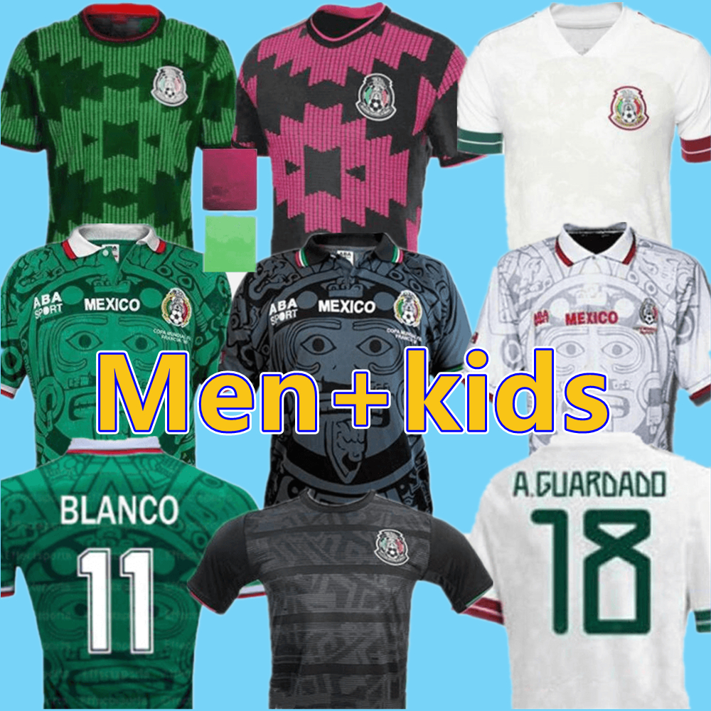 

2021 Mexico Long sleeve soccer jerseys argentina home MESSI ls player version kids kit sets 21 22 DYBALA KUN AGUERO H.LOZANO AWAY RAUL J.M.C, Black;yellow