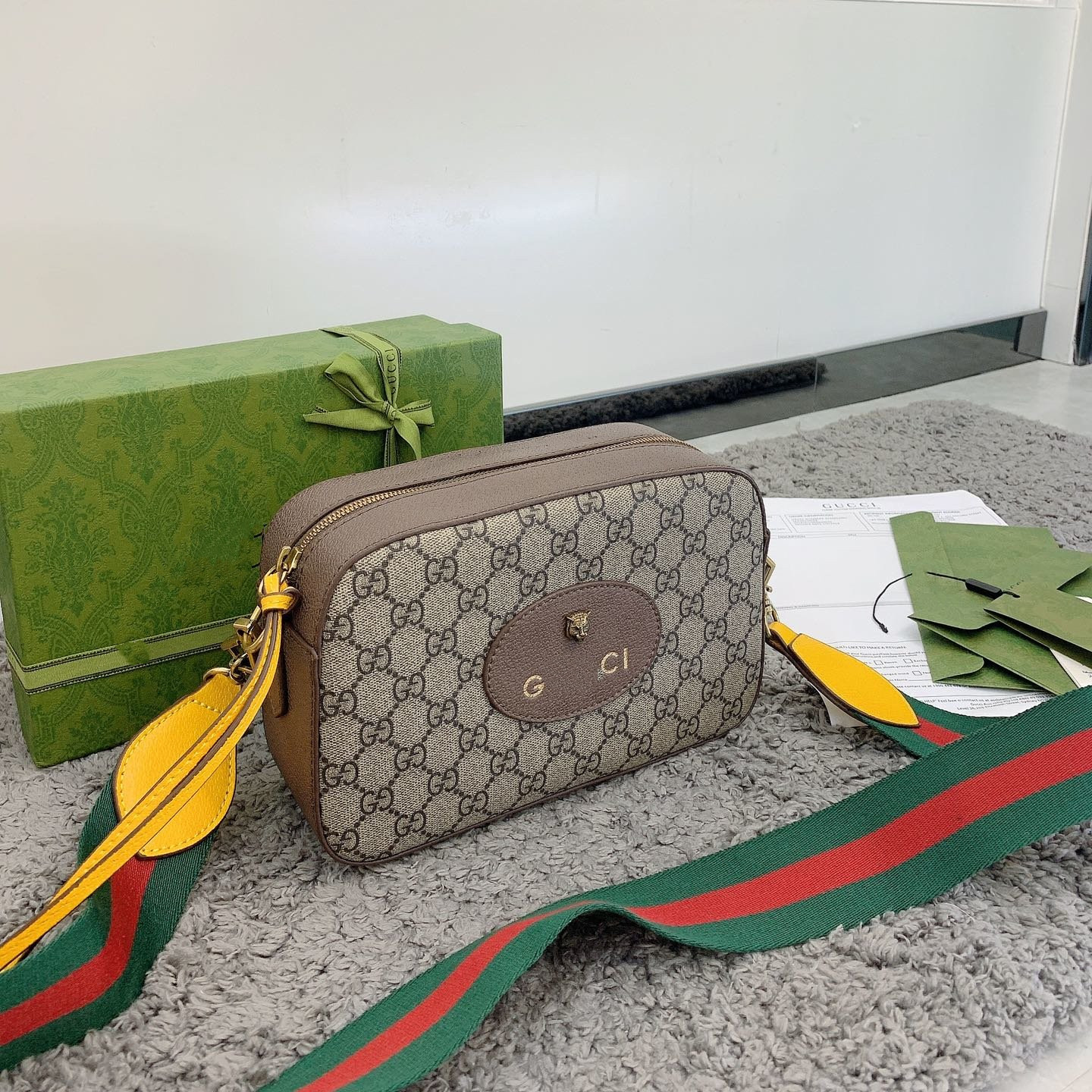 

Designer Fashion Casual Tote Bag Shoulder Bag Messenger Bag Handbag Wallet Handbag gu cci Backpack a41, Black