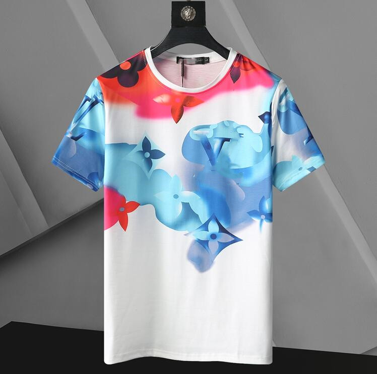 

Luxury Casual T-shirt New men's Wear designer Short sleeve T-shirt 100% cotton high quality wholesale black and white size m-3XL